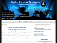 Tablet Screenshot of capitoldetective.com